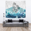 Maori Manaia The Blue Sea Tapestry, White K5