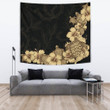 Hibiscus Plumeria Golden Turtle Tapestry K5