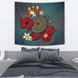 Tonga Tapestry - Blue Turtle Tribal A02