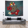 Tonga Tapestry - Blue Turtle Tribal A02