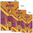Rugby Life Area Rug - Brisbane Broncos Naidoc 2022 Sporty Style Area Rug A35