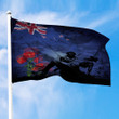 New Zealand Anzac Day Soldier & Poppy Camouflage Premium Flag A31