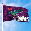 (Custom) New Zealand Anzac Walking In The Sun Purple Premium Flag A31