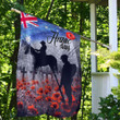 Rugbylife Flag - Anzac Day Lest We Forget Vintage Poppies Flag