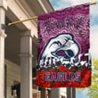 Manly Warringah Sea Eagles Garden Flag - Anzac Day Lest We Forget A31B