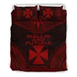 Wallis And Futuna Polynesian Chief Bedding Set - Red Version - Bn10