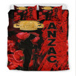 Rugbylife Bedding Set - Anzac Day Soldier Silhouette Remembrance Bedding Set