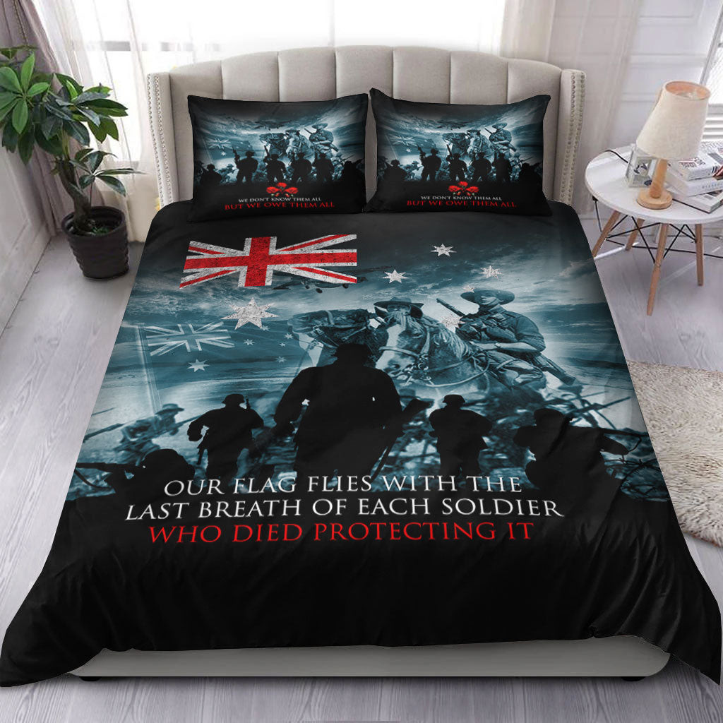 Rugbylife Bedding Set - Australia Anzac Day Soldier Remembrance Bedding Set