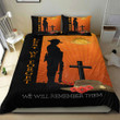 Rugbylife Bedding Set - (Custom) Anzac Day Lest We Forget Soldier Standing Guard Bedding Set