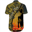 Anzac Day Camouflage Soldier Australian - Short Sleeve Shirt A95