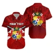 Rugbylife Shirt - (Custom Personalised) Tonga Rugby Hawaiian Shirt Polynesian Tattoo Seashore K36