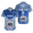 Rugbylife Shirt - (Custom Personalised) Manu Samoa Rugby Hawaiian Shirt Creative Style - Full Blue, Custom Text And Number K8