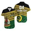 Rugbylife Shirt - (Custom Personalised)Vanuatu Rugby Hawaiian Shirt Polynesian Style TH4