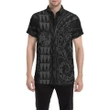 Tonga Polynesian Short Sleeve Shirt Grey - J4