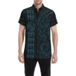 Tonga Polynesian Short Sleeve Shirt Blue - J4