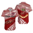 Rugbylife Shirt - (Custom Personalised) Rewa Rugby Union Fiji Hawaiian Shirt Special Version - Red K8