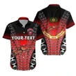 Rugbylife Shirt - (Custom Personalised) Rewa Rugby Union Fiji Hawaiian Shirt Tapa Vibes - Red K8