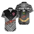 Rugbylife Shirt - (Custom Personalised) Rewa Rugby Union Fiji Hawaiian Shirt Creative Style - Black, Custom Text And Number K8