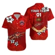 Rugbylife Shirt - (Custom Personalised) Rewa Rugby Union Fiji Hawaiian Shirt Unique Vibes - Full Red, Custom Text And Number K8