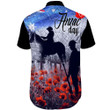 Rugbylife Clothing - Anzac Day Lest We Forget Vintage Poppies Short Sleeve Shirt