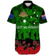 Rugbylife Clothing - Australia Anzac Day Camouflage & Poppy Short Sleeve Shirt