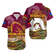 Rugby Life Shirt - (Custom Personalised) Naidoc Brisbane Broncos Hawaiian Shirt Torres Strait Islander TH4