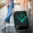 New Zealand Heart Luggage Covers - Map Kiwi mix Silver Fern Turquoise K4