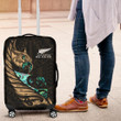New Zealand Luggage Cover Manaia Paua Fern Wing - Gold K4