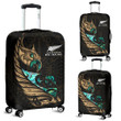 New Zealand Luggage Cover Manaia Paua Fern Wing - Gold K4