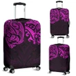 New Zealand Luggage Covers, Maori Polynesian Tattoo Purple TH4