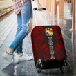 Tonga Luggage Cover - Polynesian Tattoo Red - Bn09