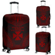 Wallis And Futuna Polynesian Chief Luggage Cover - Red Version - Bn10