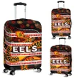 Rugby Life Luggage Cover - Parramatta Eels Luggage Covers Tribal Style Black TH4