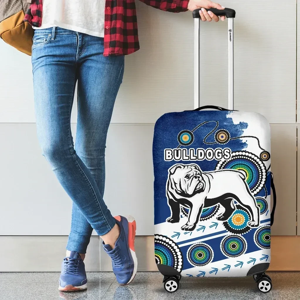Rugby Life Luggage Cover - Bulldogs Luggage Covers Special Indigenous K13