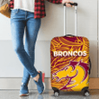 Rugby Life Luggage Cover - Brisbane Broncos Luggage Covers Tribal Style TH4