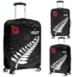 Love New Zealand Luggage Cover - New Zealand Anzac Fern Lest We Forget Poppy Luggage Cover K5