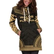 Wallis And Futuna Women'S Hoodie Dress - Polynesian Gold Chief - Bn10