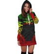 Wallis And Futuna Women'S Hoodie Dress - Polynesian Reggae Chief - Bn10