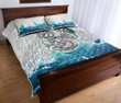Maori Manaia The Blue Sea Quilt Bed Set, White K5