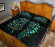 New Zealand Silver Fern Couple Quilt Bed Set Paua Shell K4