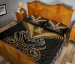 Maori Manaia New Zealand Quilt Bed Set Gold K4