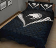 Kiwi Silver Fern Classic Quilt Bed Set Navy K4