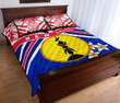 Rugbylife Quilt Bed Set - New Caledonia Rugby Quilt Bed Set Polynesian K13