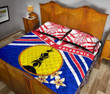 Rugbylife Quilt Bed Set - New Caledonia Rugby Quilt Bed Set Polynesian K13