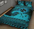 Wallis and Futuna Quilt Bed Sets Wave Navy K7