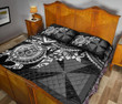 Wallis and Futuna Polynesian Quilt Bed Set - White Turtle - BN1518
