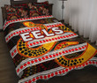 Rugby Life Quilt Bed Set - Parramatta Eels Quilt Bed Set Tribal Style Black TH4