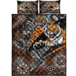 Rugby Life Quilt Bed Set - West Tigers Aboriginal Quilt Bed Set A35