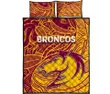 Rugby Life Quilt Bed Set - Brisbane Broncos Quilt Bed Set Tribal Style TH4