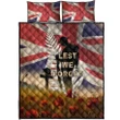 Home Set - Quilt Bed Set New Zealand Anzac - A Day We Will Never Forget - BN22